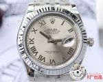 Copy Rolex Datejust 40mm Watches Stainless Steel Presidential Band Gray Dial